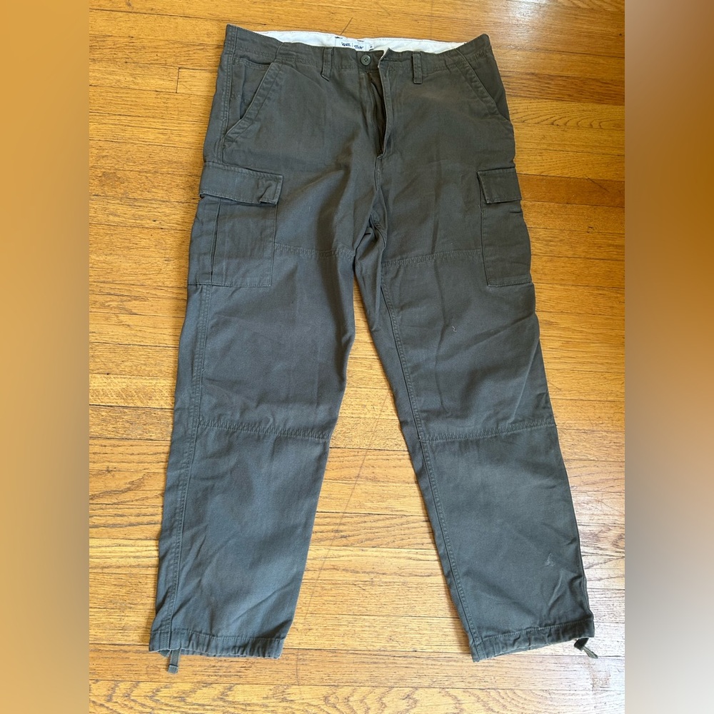Vans Alva Skates Service Men's Olive drab Cargo Pants - Picture 1 of 4